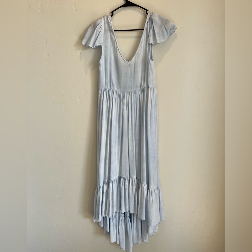 Baby blue Bohme high low dress